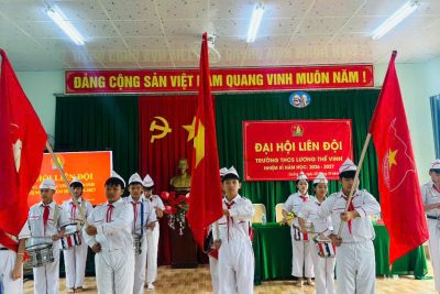TRƯỜNG THCS LƯƠNG THẾ VINH TỔ CHỨC ĐẠI HỘI LIÊN ĐỘI NĂM HỌC 2026–2027