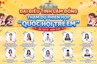 🌟 HỌC SINH TRƯỜNG THCS LƯƠNG THẾ VINH VINH DỰ THAM DỰ PHIÊN HỌP GIẢ ĐỊNH “QUỐC HỘI TRẺ EM” LẦN THỨ III – NĂM 2026